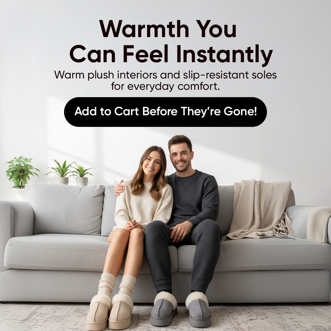 Warmelles FuzzyLift Platform Slippers | Faux Fur Lining Cozy Slides