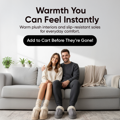 Warmelles FuzzyLift Platform Slippers | Faux Fur Lining Cozy Slides