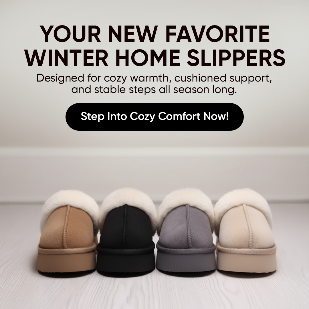 Warmelles FuzzyLift Platform Slippers | Faux Fur Lining Cozy Slides
