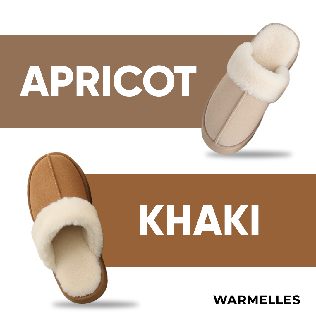 Warmelles FuzzyLift Platform Slippers | Faux Fur Lining Cozy Slides