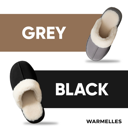 Warmelles FuzzyLift Platform Slippers | Faux Fur Lining Cozy Slides